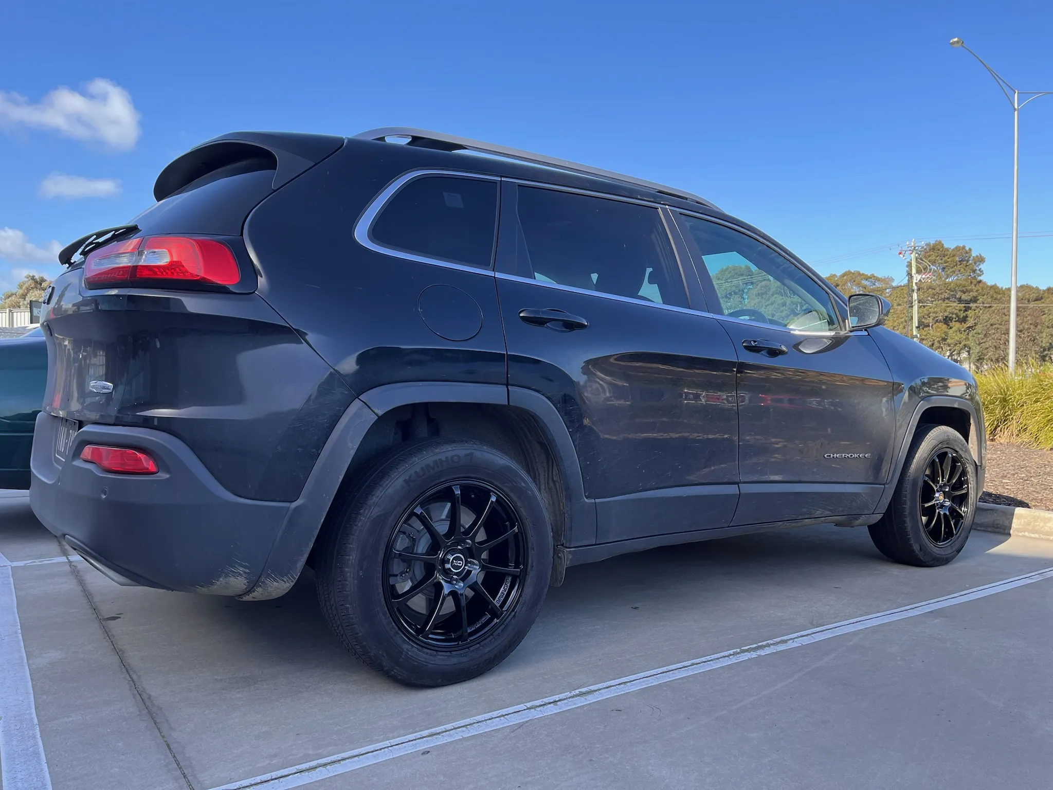 JEEP CHEROKEE with OX401 17X7.5 GLOSS BLACK WHEELS |  | JEEP